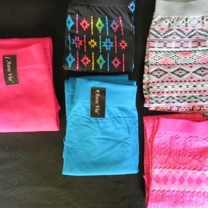 5 Pair Girls Leggings